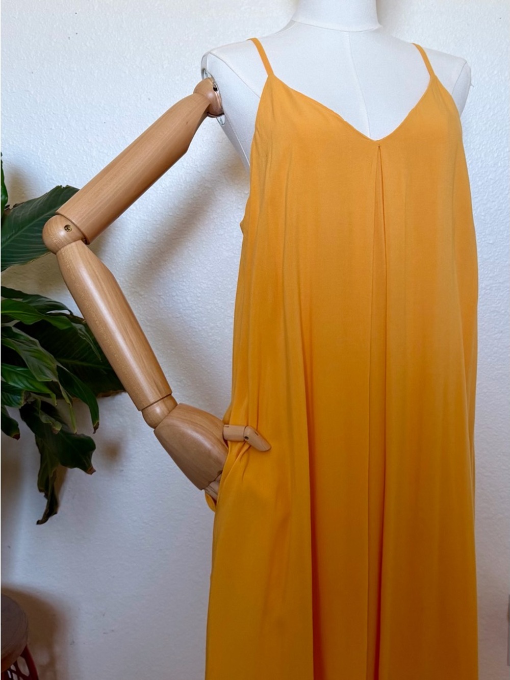 Gianni Bini Mustard Yellow Slip Maxi Dress